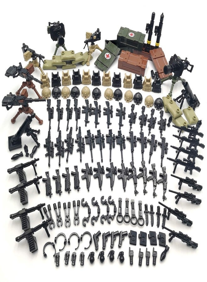 ZHX Weapon Pack Military Weapon Accessories Army Guns Simulate Battle Building Blocks Brick Toys for Kids - Image 1